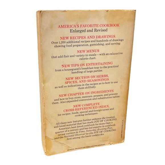 Joy of Cooking Paperback All-Purpose Cookbook Irma Rombauer Marion Rombauer Beck - Picture 3 of 4